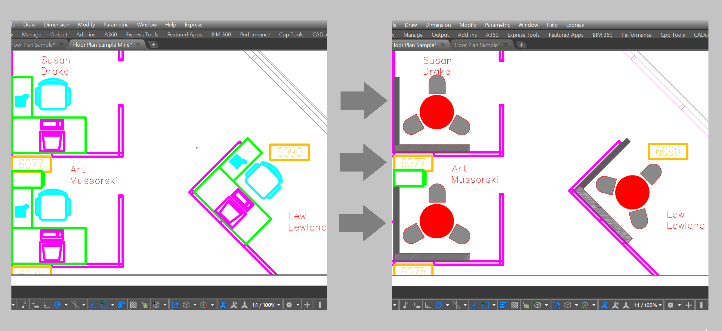 Find and Replace Objects in AutoCAD.