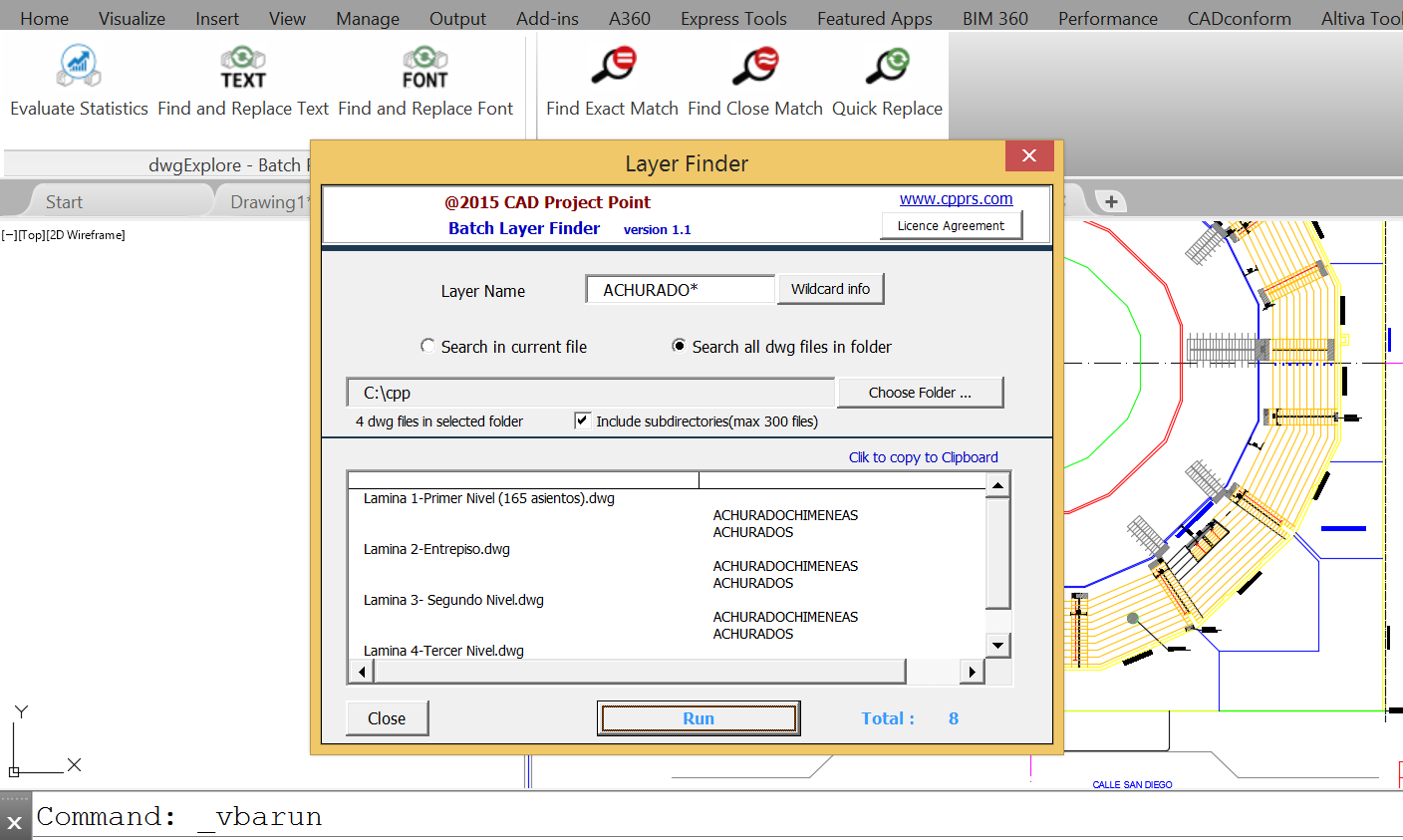 Sampes of batch processing reports.